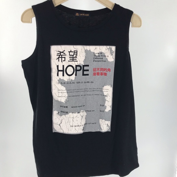 Love & Legend HOPE Tank Plus sz X - Picture 2 of 6